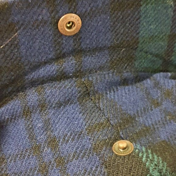 🔶️EARLY VINTAGE OLD COURSE ST. ANDREWS HAT CAP GOLF BLACK WATCH TARTAN POM-POM - Picture 10 of 11